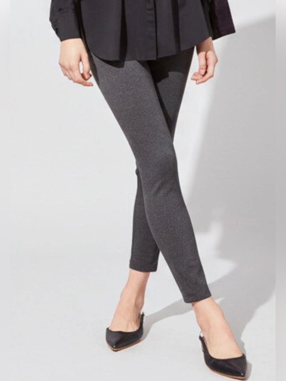 Lysse Gray Ponte legging size large